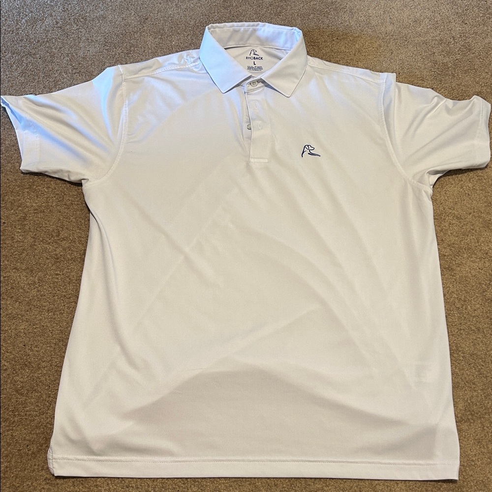 Rhoback Crisp White Polo Shirt